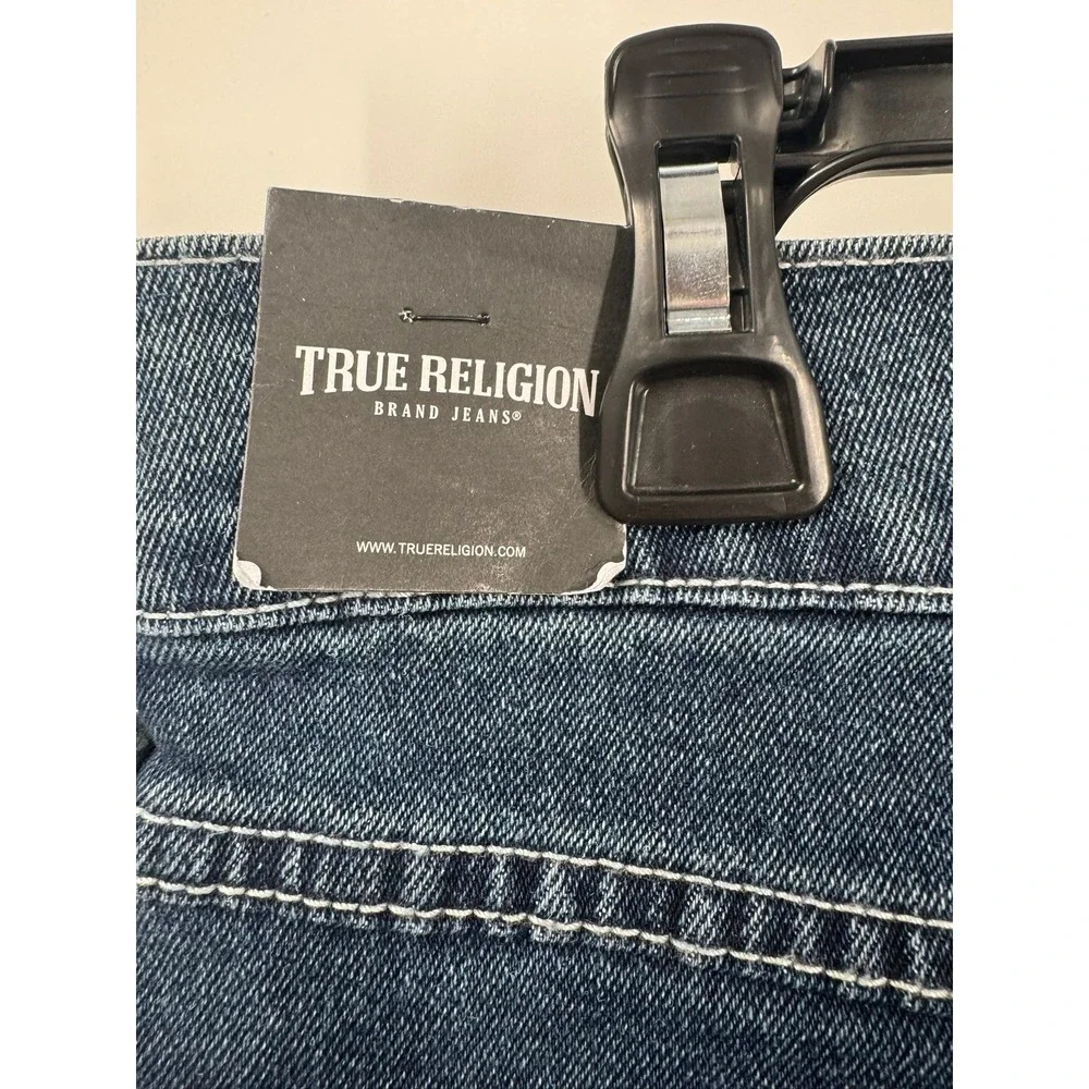 True Religion Ricky Relaxed Straight Jeans‎ Dark Woodland Wash Men's Size 32/34